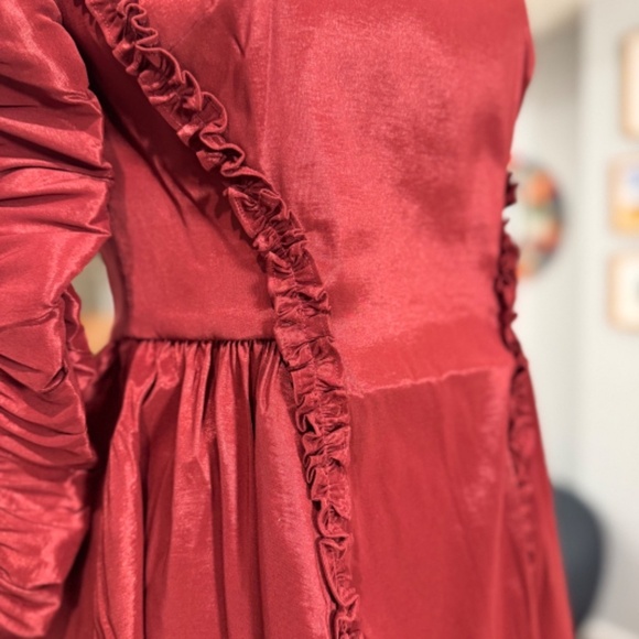 NWT Maison Amory Charlotte Dress in Cherry Jewel - Picture 4 of 9